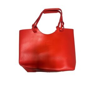Neiman Marcus Red Tote Shoulder Bag Women's Handbag